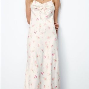 The Zara Floral Satin Dress